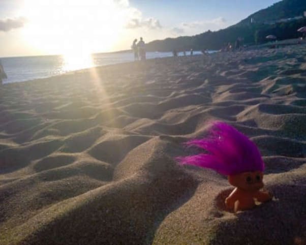 Oswald at Little Bay in Kenting, Taiwan