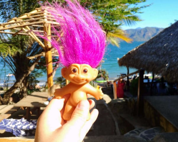 Oswald at Hostel Paradiso in Granada, Nicaragua