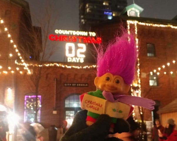 Oswald at Toronto Christmas Market in Toronto, ON, Canada