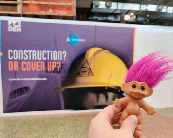 Oswald at Denver International Airport in Denver, CO, USA