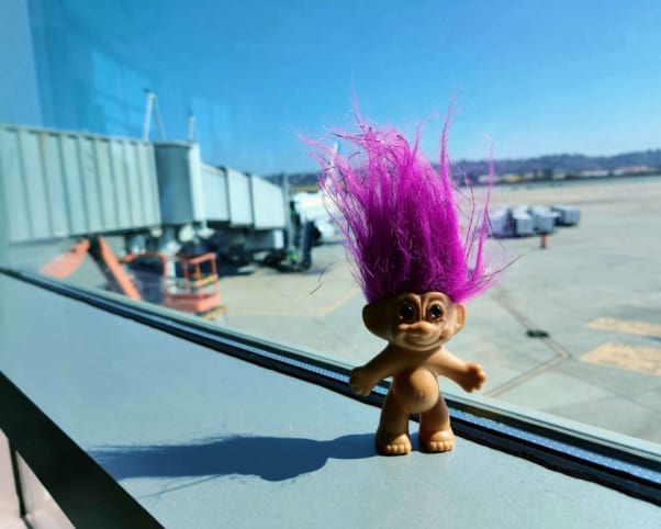 Oswald at San Diego International Airport in San Diego, CA, USA