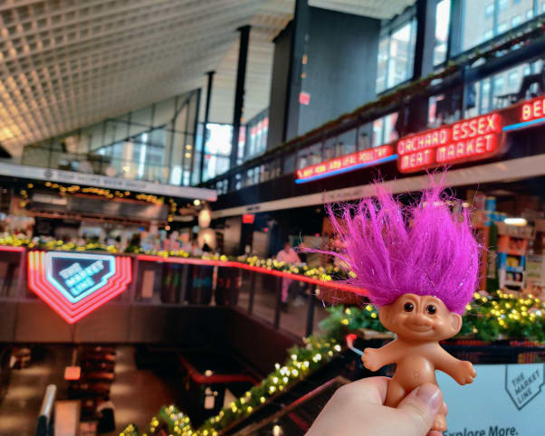 Oswald at Essex Market in New York, NY, USA