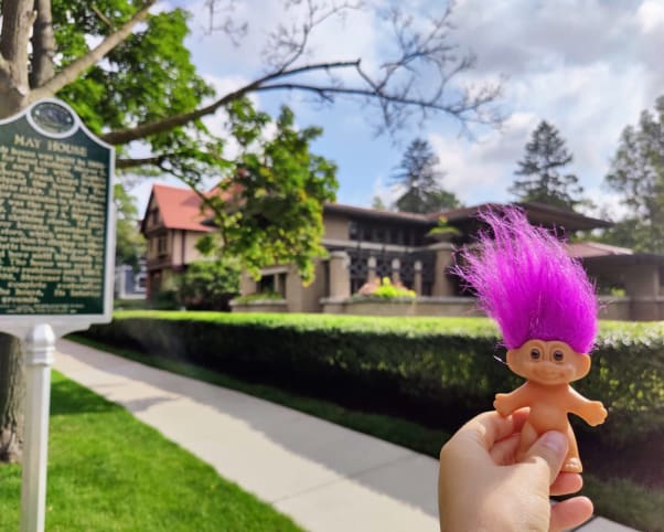 Oswald at Meyer May House in Grand Rapids, MI, USA