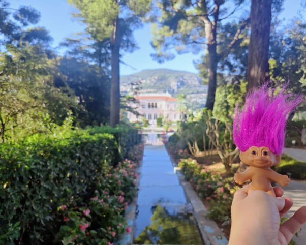 Oswald at Villa Ephrussi de Rothschild in Saint-Jean-Cap-Ferrat, France