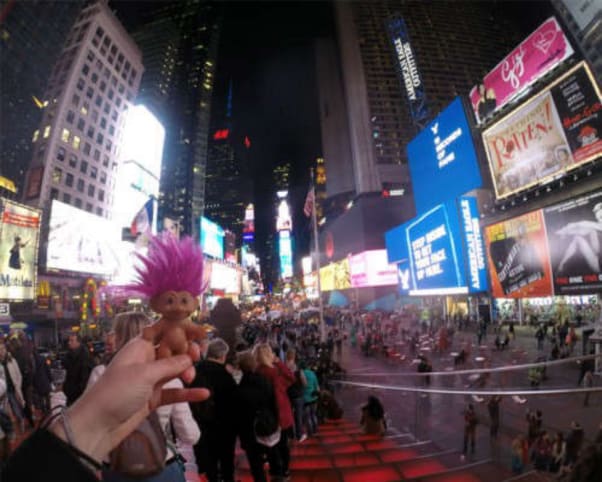 Oswald at Times Square in New York, NY, USA