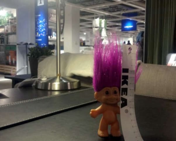 Oswald at IKEA in Canton, MI, USA