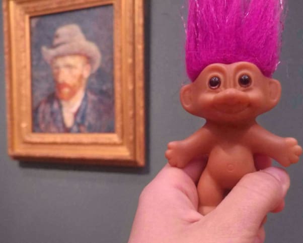 Oswald at Van Gogh Museum in Amsterdam, Netherlands