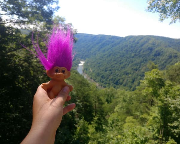 Oswald at New River in Lansing, WV, USA