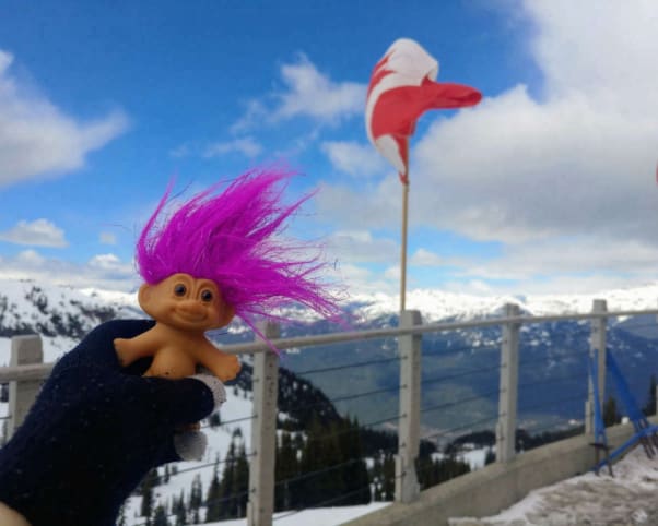 Oswald at Whistler Mountain in Whistler, BC, Canada