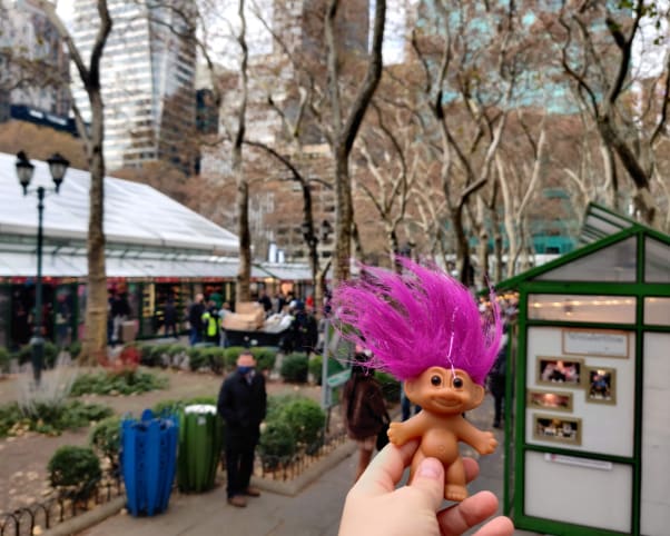 Oswald at Bryant Park in New York, NY, USA
