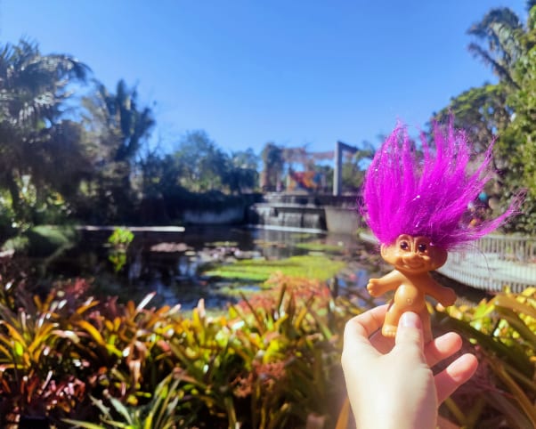 Oswald at Naples Botanical Garden in Naples, FL, USA