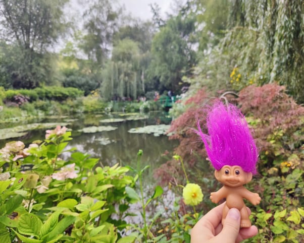 Oswald at Claude Monet's House in Giverny, France