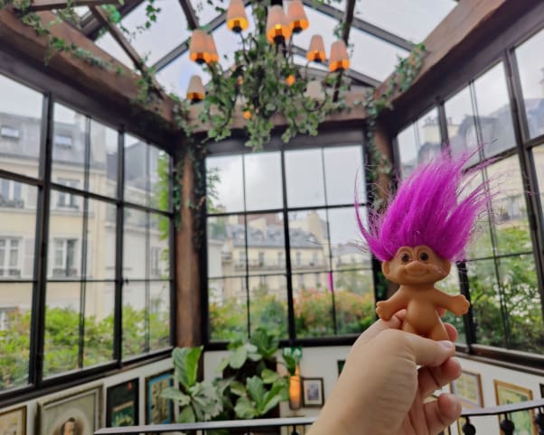 Oswald at Pink Mamma in Paris, France
