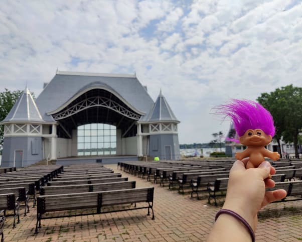 Oswald at Lake Harriet in Minneapolis, MN, USA