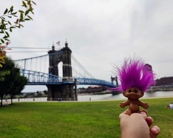 Oswald at Smale Riverfront Park in Cincinnati, OH, USA