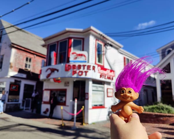 Oswald at The Lobster Pot in Provincetown, MA, USA