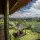 Thumbnail: Lush green tropical Asian farmland and landscape looking out from the canopy of a hut