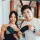 Thumbnail: An young woman in a black dress and young man wearing a white t-shirt posing while holding Nappr branded sleeping masks and smiling