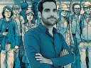 An AI generated stylised illustration of Idan Dahan in a blue hue. He has short dark hair and is wearing a business shirt and looking confidently into the camera.