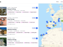 Explore view: list & map of colivings