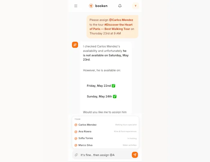 Run your whole operation from a single chat