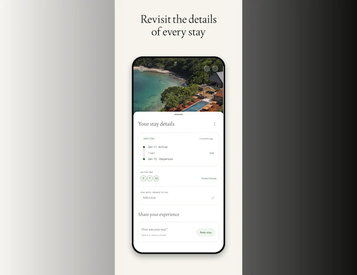 Jot down your notes on how you'd rate the hotel