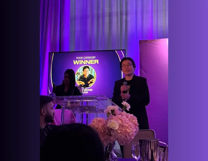 Raymond Cua is the winner for Best Food Creator in Canada for Travelling Foodie