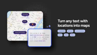 Generate maps from your blogs, articles, emails and more...