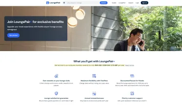 Screenshot of LoungePair+ Join Page