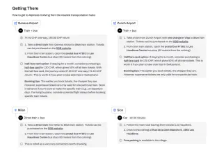 Coliving page: how to get to the coliving