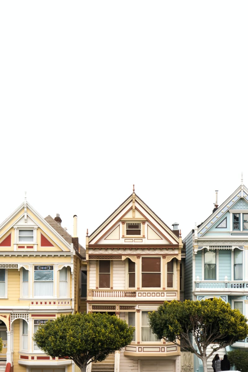 Painted Lady houses in San Francisco