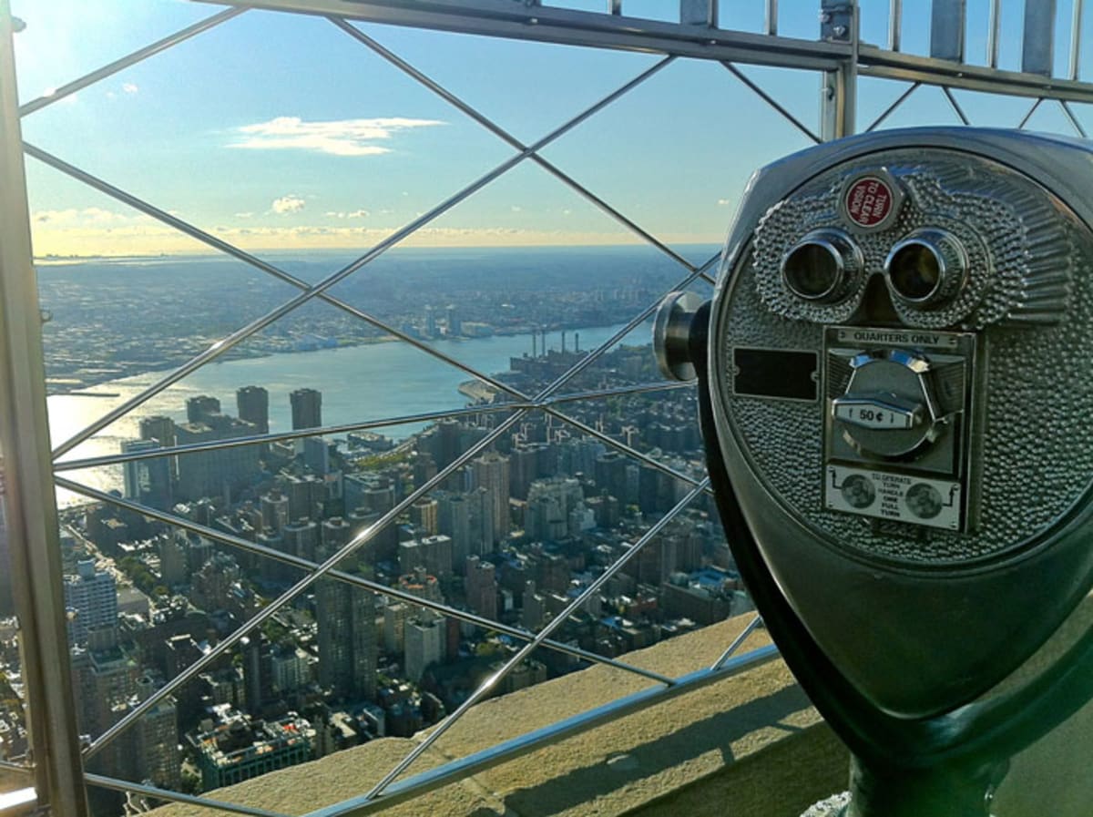 Empire State Building observation deck.