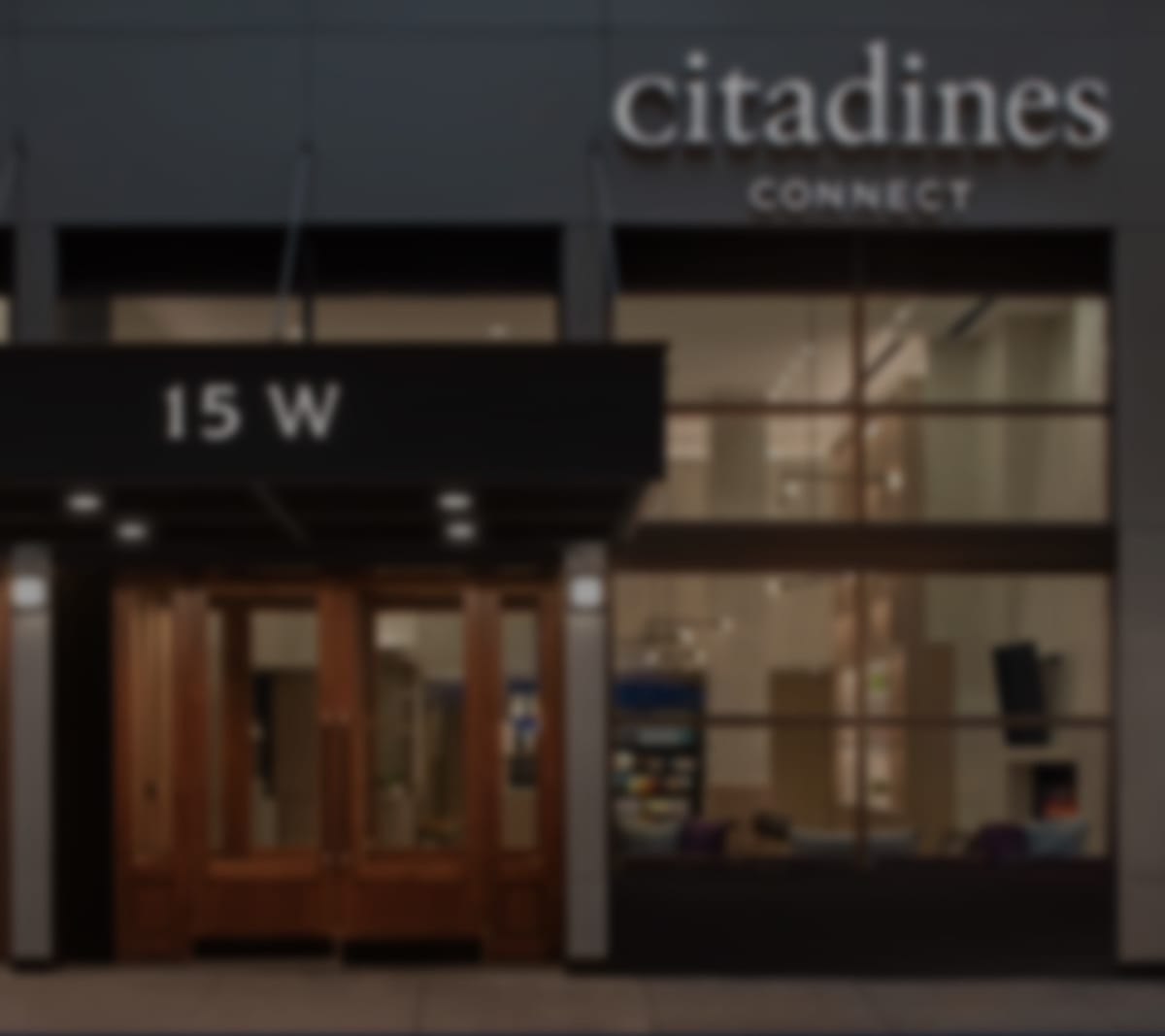 Citadines connect entrance blur image