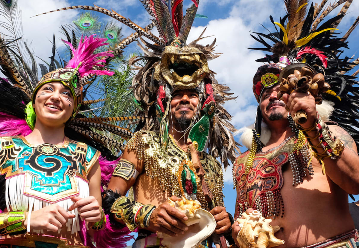 people-dressed-as-aztecs-during-calle-ocho