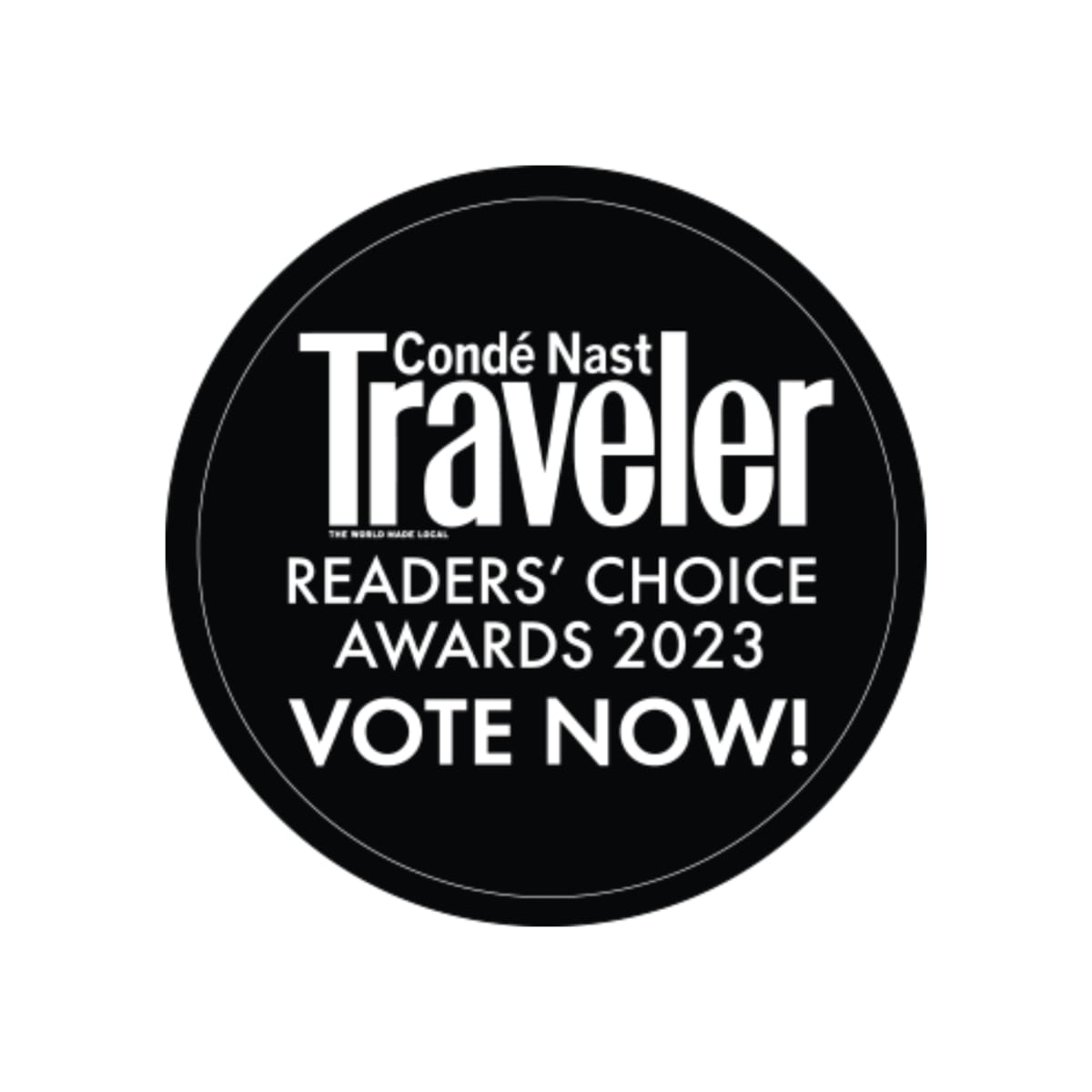 Condé Nast Traveler 2023 Readers’ Choice Awards Nomination