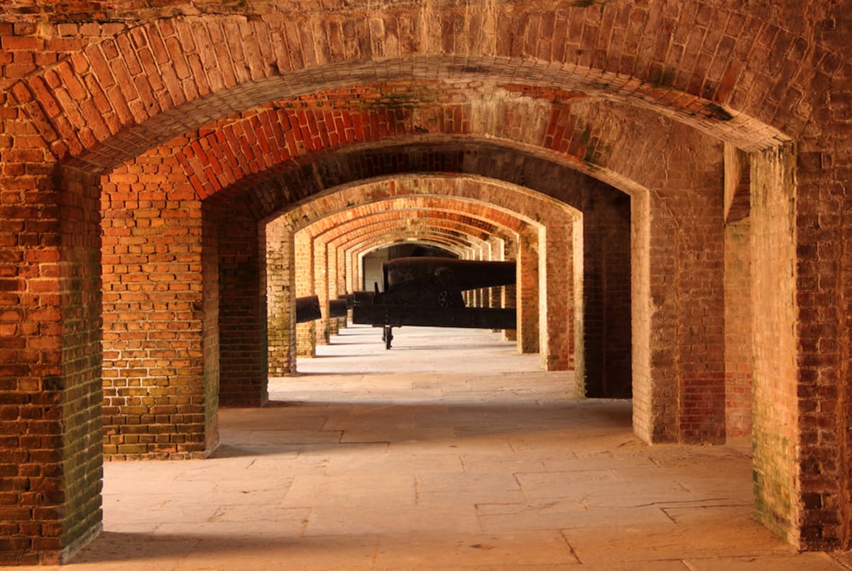 brick-archways-inside-fort-zach-key-west