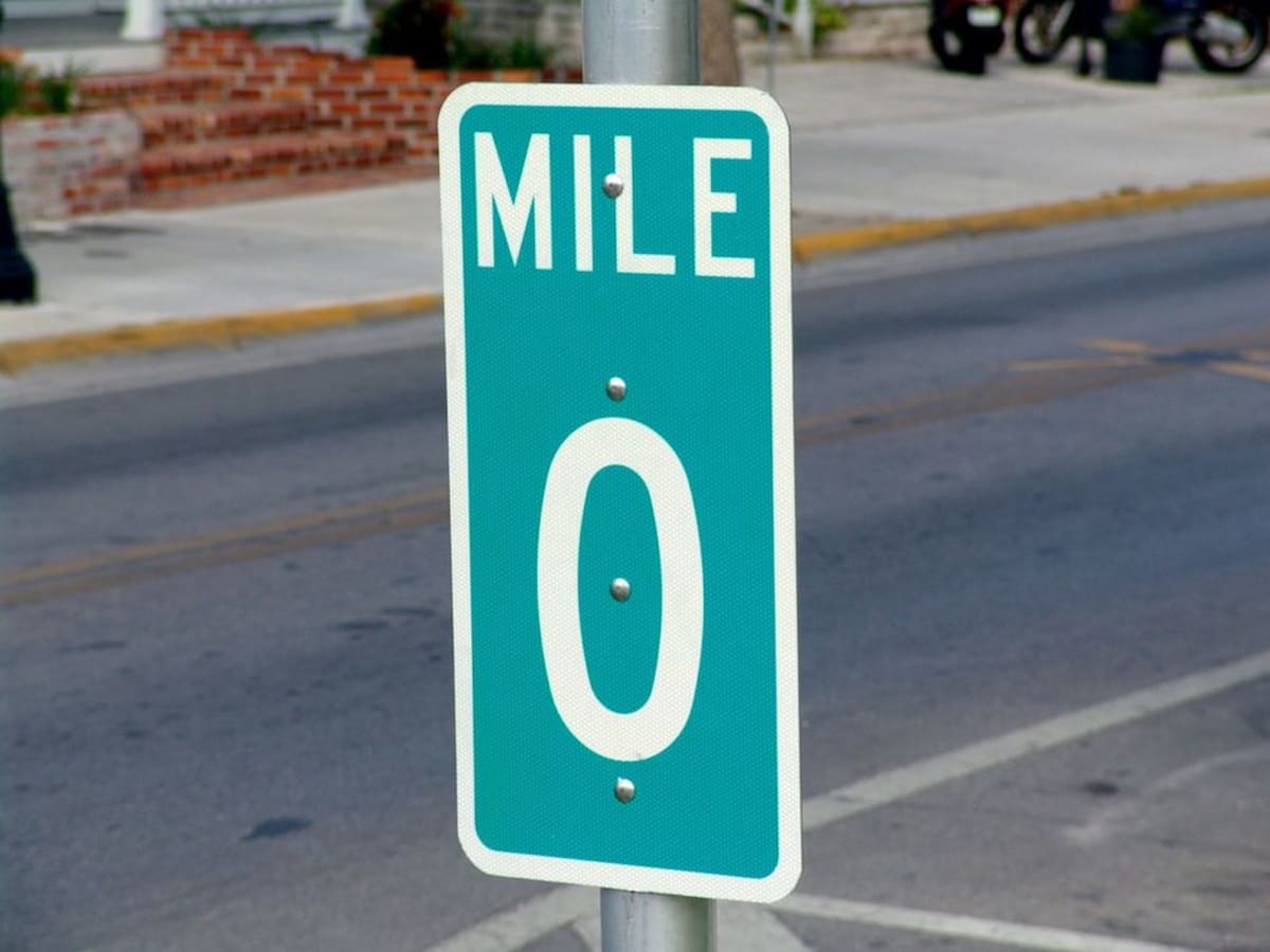 mile-marker-zero-street-sign