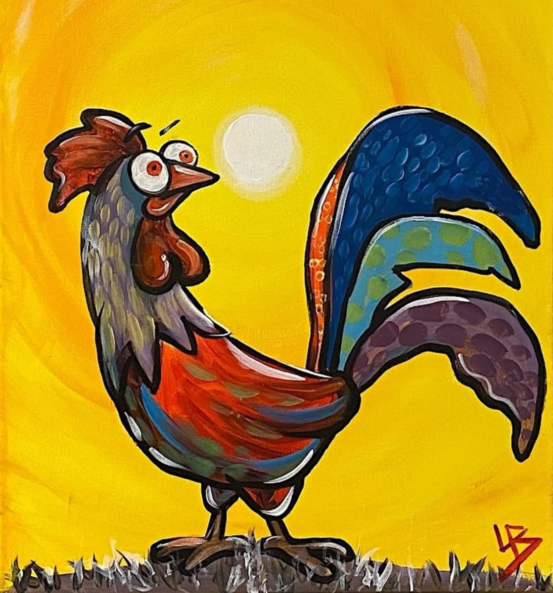 rooster-painting