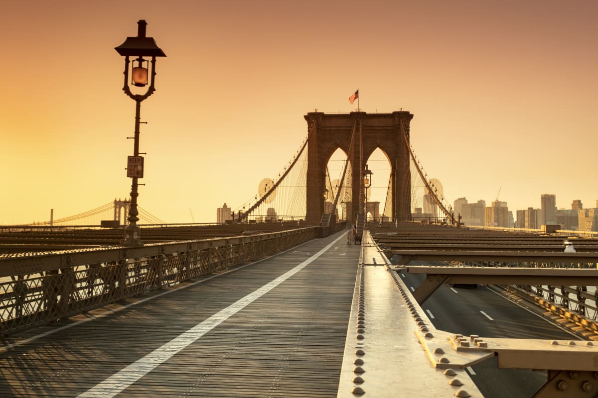 Brooklyn Bridge at Sunset 