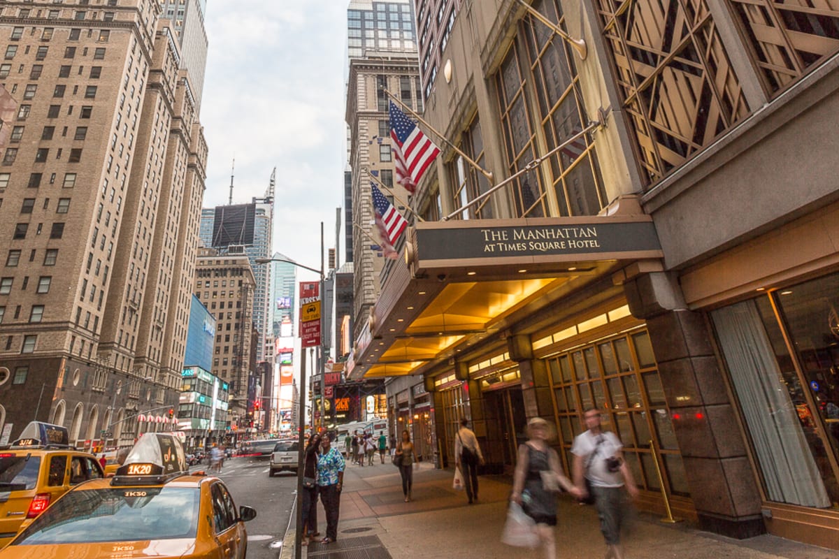 Times Square na cidade de Nova Iorque (Manhattan)