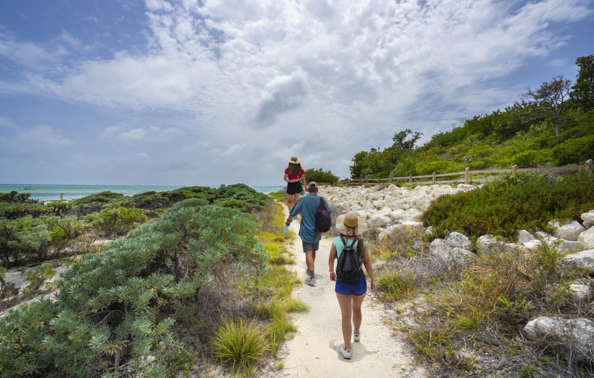 family-hiking-bahia-honda-state-park