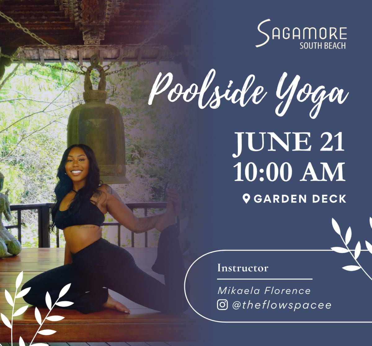 Poolside Yoga Miami Beach June 21