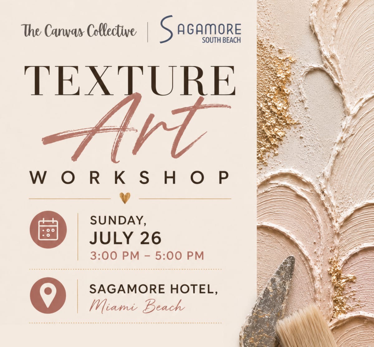 THE CANVAS COLLECTIVE TEXTURED ART WORKSHOP SUMMER
