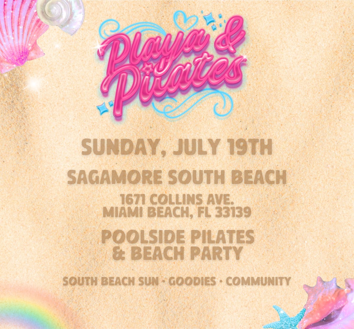Pool pilates south beach july 19