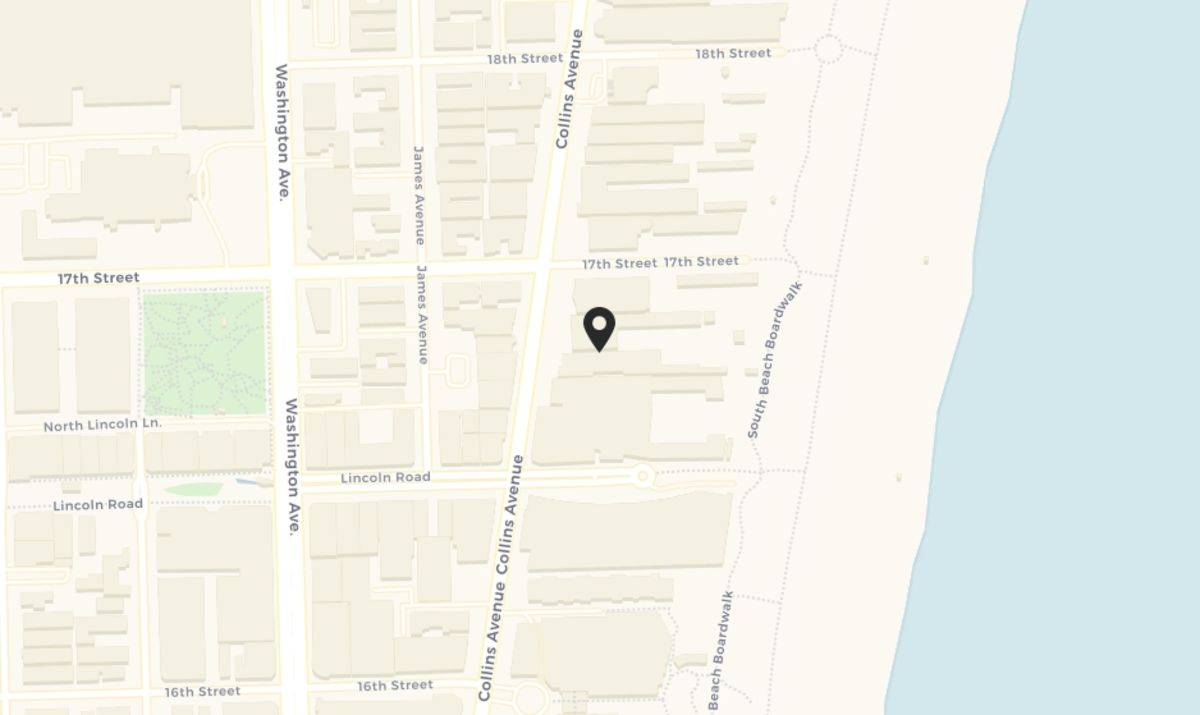 The Sagamore Hotel South Beach Location Map