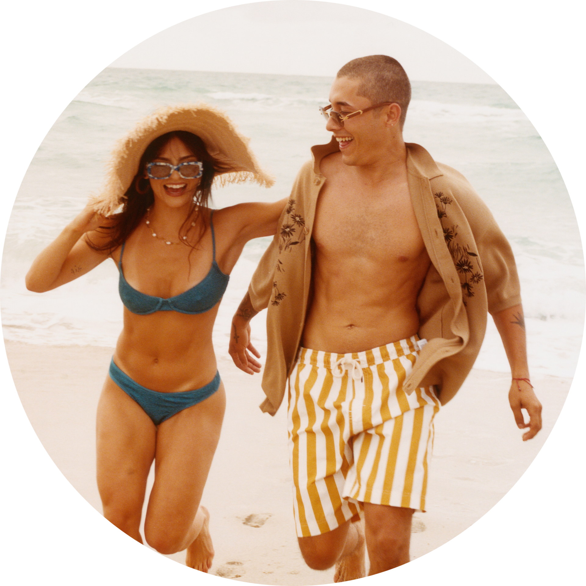 Man and Woman at Miami Beach Goodtime Hotel 