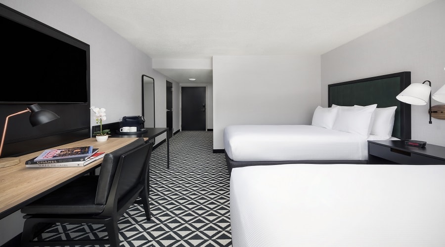 Two Double Bed Interior ADA w/ Tub