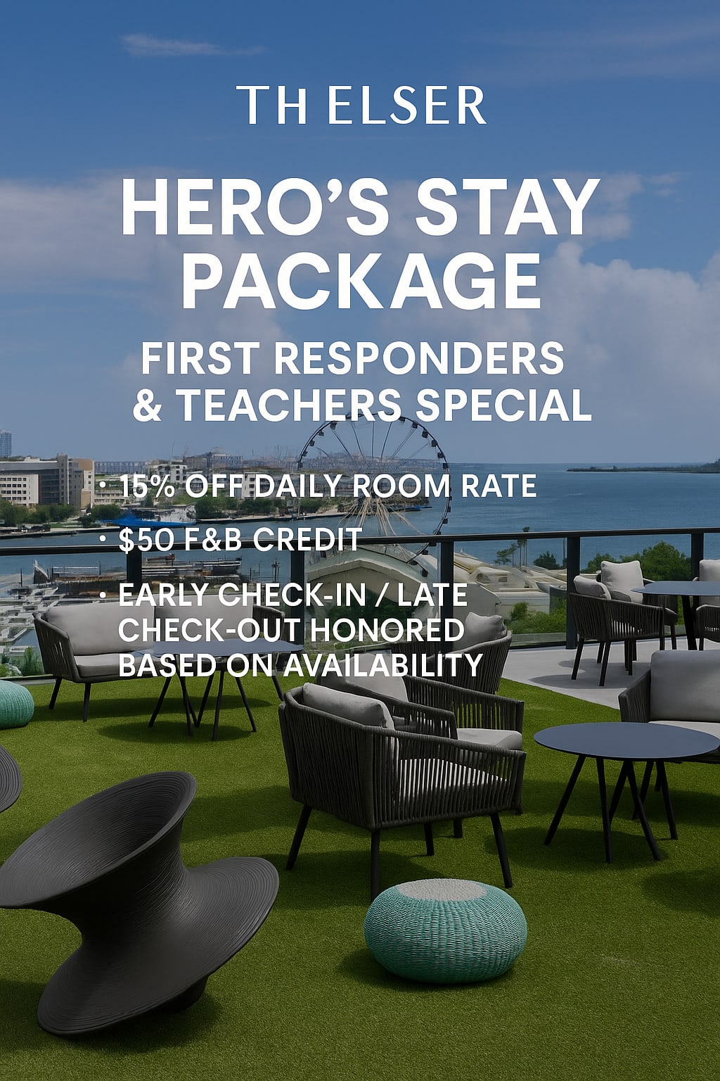 Hero’s Stay Package – First Responders Special