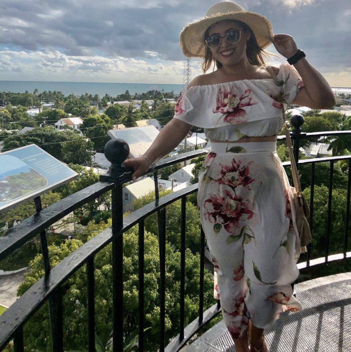 woman at lighthouse