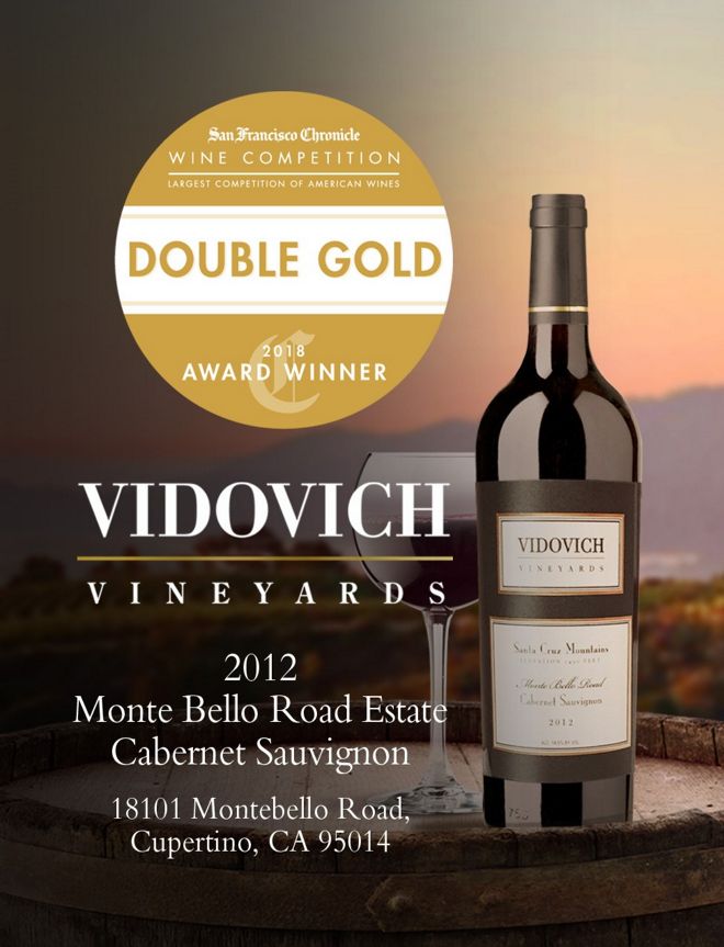 Vidovich Winery double gold winner 2018 poster